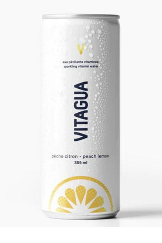 Vitagua (Non Alcoholic) Peach Lemon Sparkling Vitamin Water
