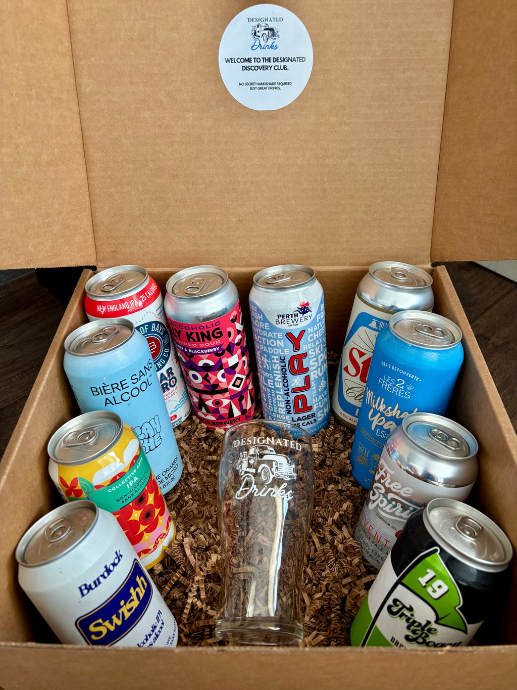 Designated Discovery non-alcoholic beer box – product photo 1