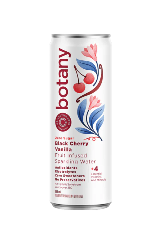 Collective Arts Brewing  (Non-Alcoholic) Black Cherry & Vanilla Sparkling Botanical Water