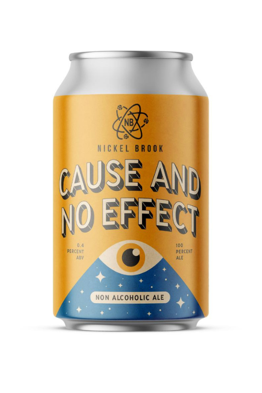 Nickel Brook Cause and No Effect non-alcoholic blonde ale can