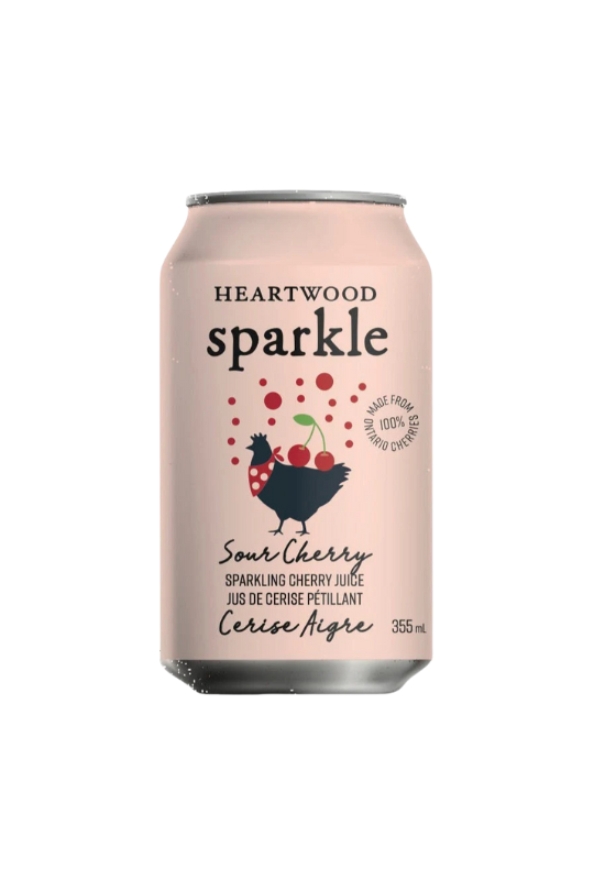 Heartwood Sour Cherry non-alcoholic sparkling cider bottle