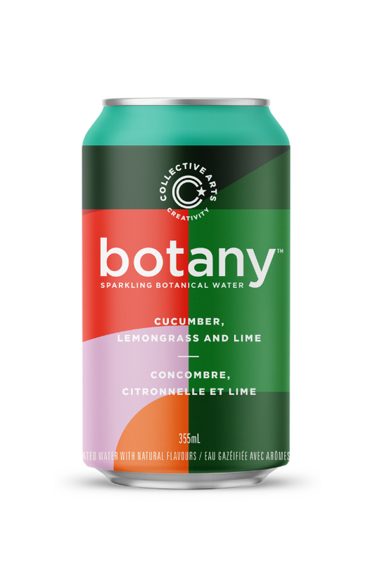 Collective Arts Brewing  (Non-Alcoholic) Botany Sparkling Botanical Water Cucumber, Lemongrass and Lime