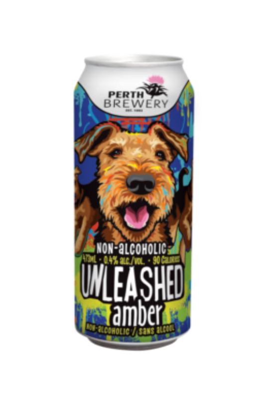Perth Brewery Unleashed non-alcoholic amber ale can