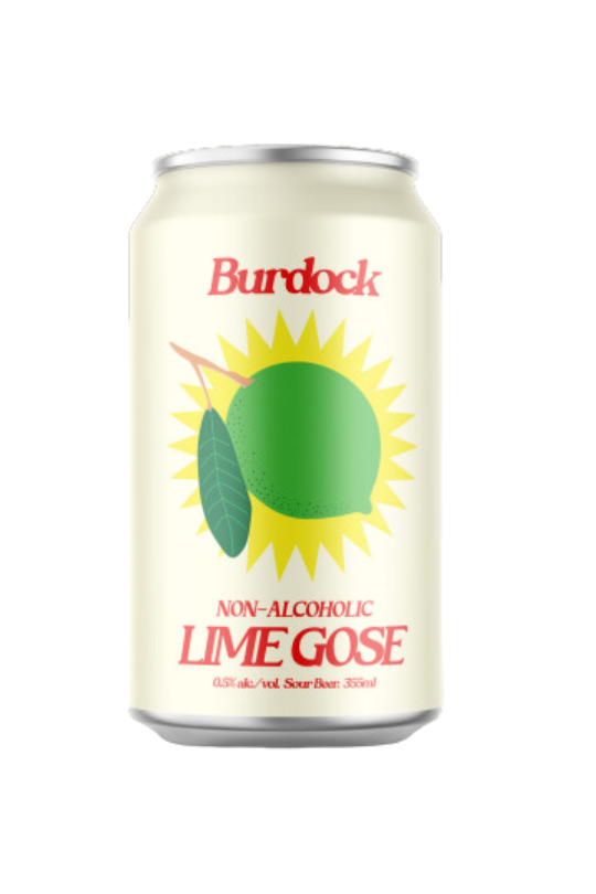 Burdock Key Lime non-alcoholic gose can