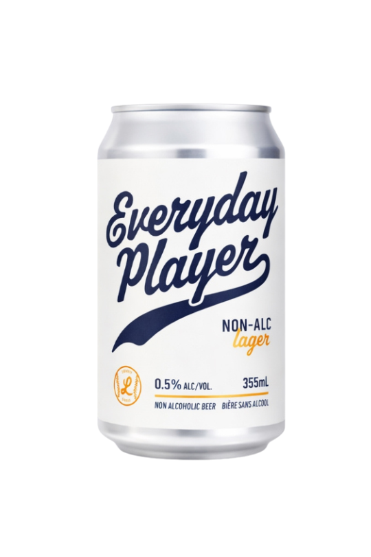 Left Field Everyday Player non-alcoholic lager can