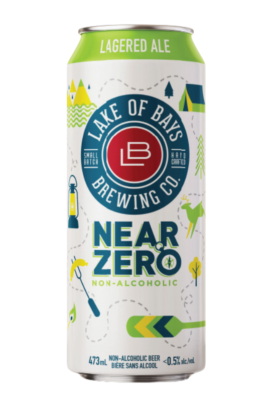 Lake of Bays Near Zero non-alcoholic lagered ale can