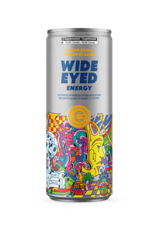Collective Arts Lemon Berry Wide Eyed energy drink can