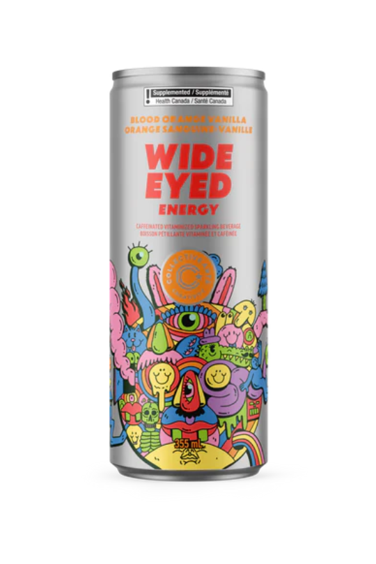 Collective Arts Blood Orange Vanilla Wide Eyed energy drink can