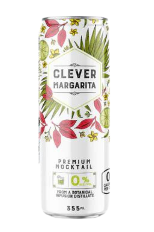 Clever non-alcoholic margarita can