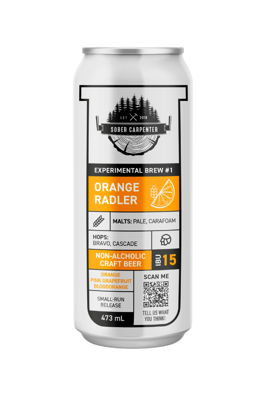 Sober Carpenter Orange non-alcoholic radler can