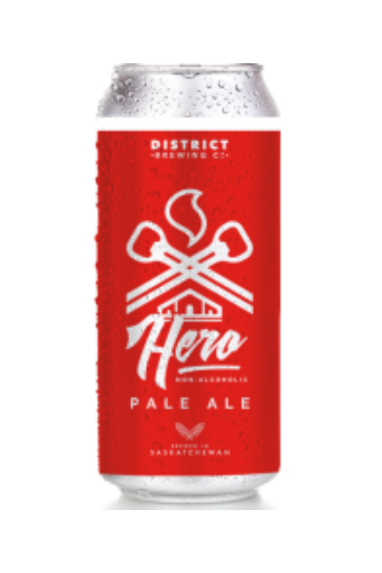 District Hero non-alcoholic pale ale can