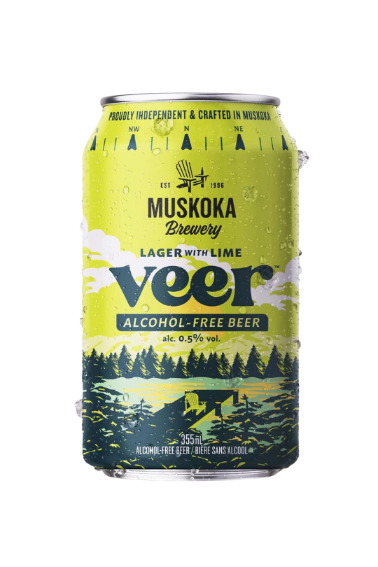 Muskoka Brewery (Non Alcoholic) Veer Lager with Lime