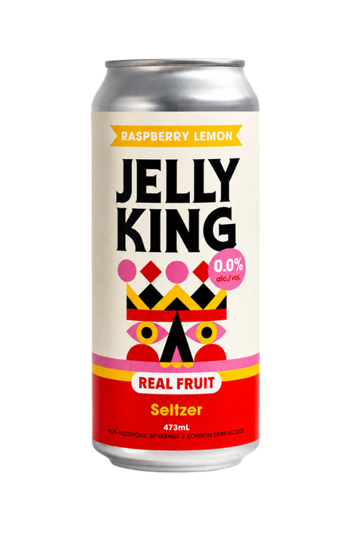 Bellwoods Jelly King raspberry lemon real fruit seltzer can