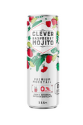 Clever non-alcoholic raspberry mojito can