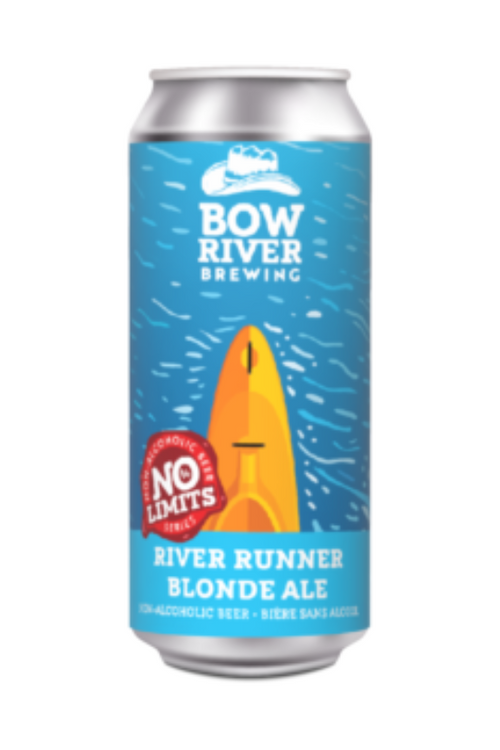 Bow River River Runner non-alcoholic blonde ale can