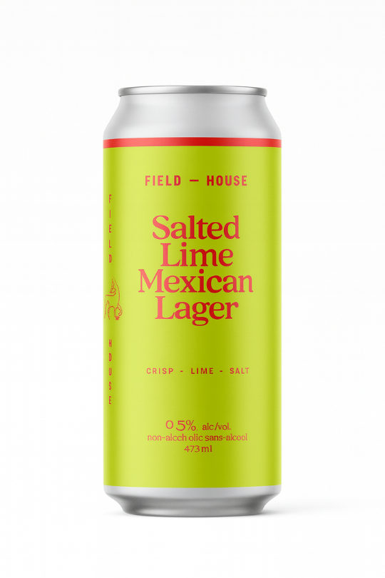 Field House Salted Lime non-alcoholic Mexican lager can