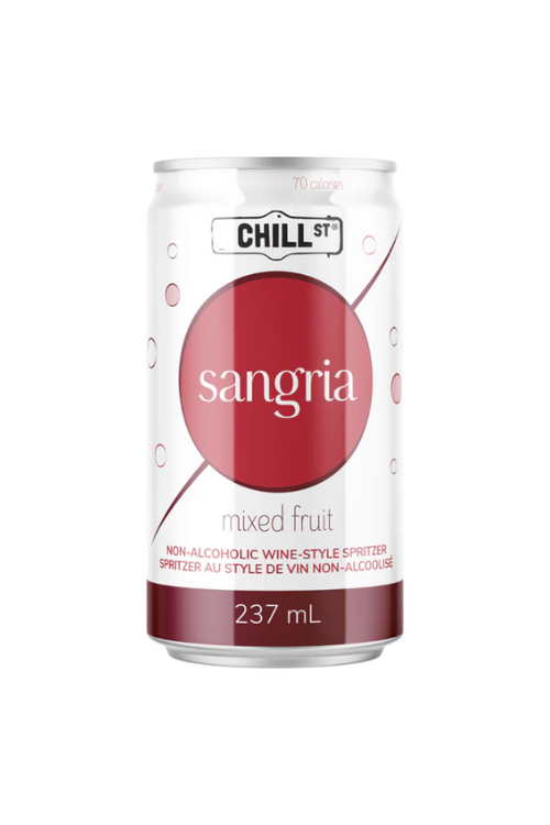 Chill Street non-alcoholic sangria wine spritzer can
