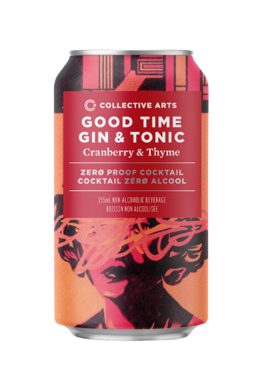 Collective Arts Brewing  (Non-Alcoholic) Good Time Gin & Tonic: Cranberry & Thyme
