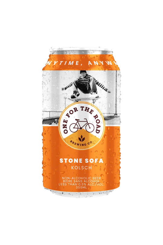 One For The Road Stone Sofa Kölsch non-alcoholic beer can