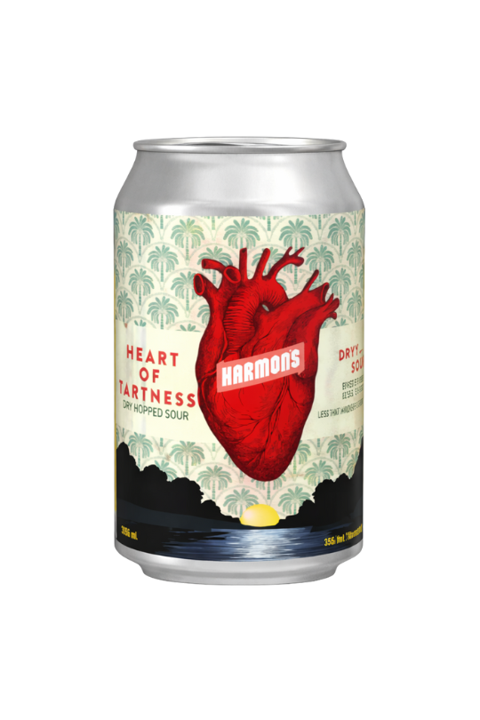 Harmon's Heart of Tartness non-alcoholic dry-hopped sour can