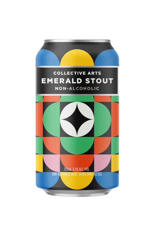 Collective Arts Emerald non-alcoholic stout can