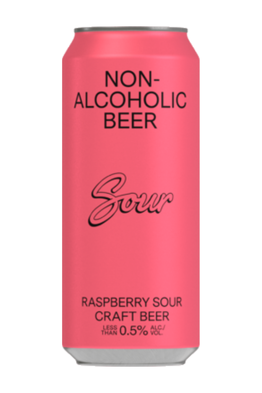 BSA Raspberry non-alcoholic sour can