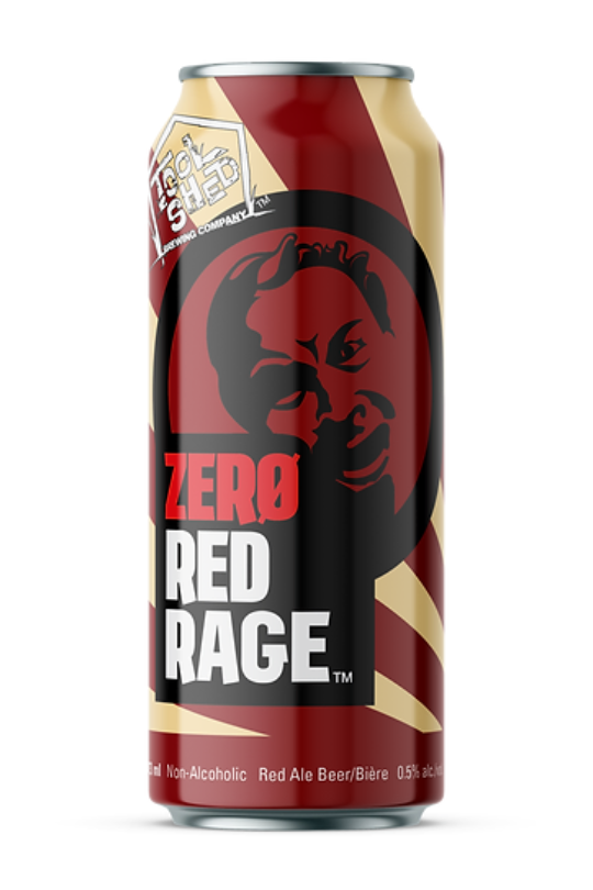 Tool Shed Zero Red Rage non-alcoholic beer can